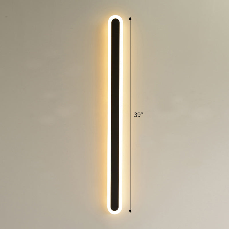 Elliptical Acrylic Flush Mount Wall Sconce Simplicity LED Wall Mount Lighting for Aisle Clearhalo 'Cast Iron' 'Glass' 'Industrial' 'Modern wall lights' 'Modern' 'Tiffany' 'Traditional wall lights' 'Wall Lamps & Sconces' 'Wall Lights' Lighting' 2467063