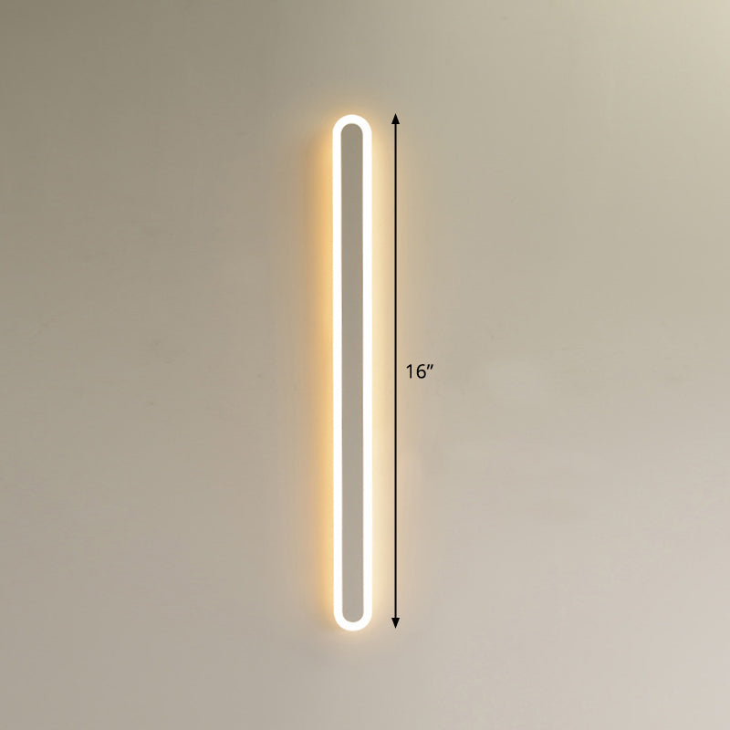 Elliptical Acrylic Flush Mount Wall Sconce Simplicity LED Wall Mount Lighting for Aisle Clearhalo 'Cast Iron' 'Glass' 'Industrial' 'Modern wall lights' 'Modern' 'Tiffany' 'Traditional wall lights' 'Wall Lamps & Sconces' 'Wall Lights' Lighting' 2467068