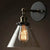 Clear Glass Swivel Shade Wall Lamp Industrial 1 Head Kitchen Wall Mounted Light in Brass-Black Clear Cone Clearhalo 'Art deco wall lights' 'Cast Iron' 'Glass' 'Industrial wall lights' 'Industrial' 'Middle century wall lights' 'Modern' 'Rustic wall lights' 'Tiffany' 'Traditional wall lights' 'Wall Lamps & Sconces' 'Wall Lights' Lighting' 2467097