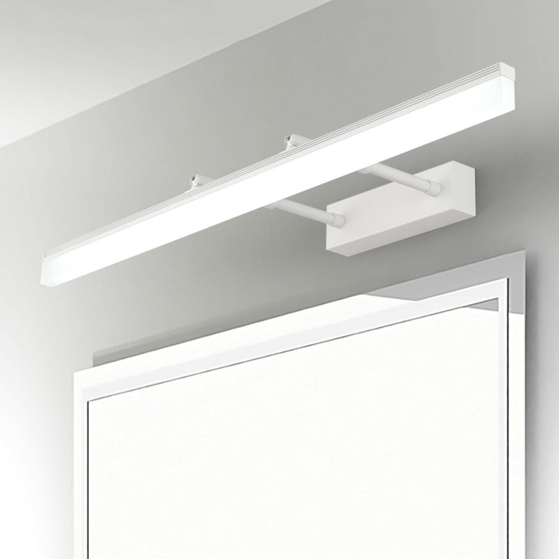 Extendable Linear LED Mirror Light Simplicity Acrylic Bathroom Wall Mounted Lighting Clearhalo 'Cast Iron' 'Glass' 'Industrial' 'Modern wall lights' 'Modern' 'Tiffany' 'Traditional wall lights' 'Vanity Lights' 'Wall Lights' Lighting' 2467146