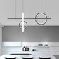 Crossed Island Pendant Light Novelty Minimalist Acrylic Black LED Suspension Light Clearhalo 'Ceiling Lights' 'Island Lights' Lighting' 2467264