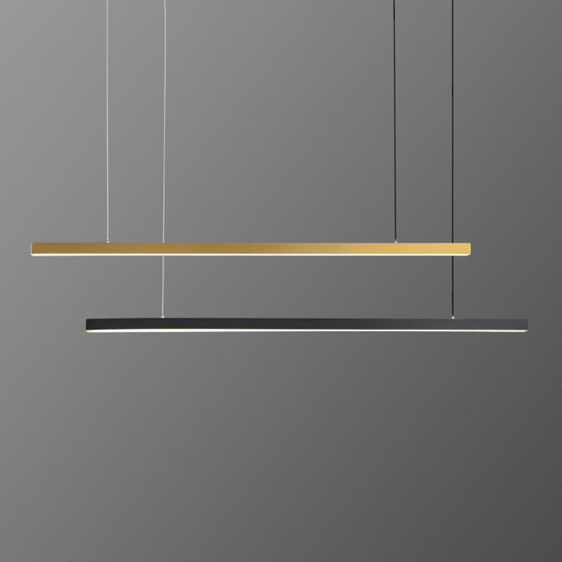 Metal Stick Suspended Lighting Fixture Simplicity LED Hanging Light for Dining Room Clearhalo 'Ceiling Lights' 'Island Lights' Lighting' 2467270