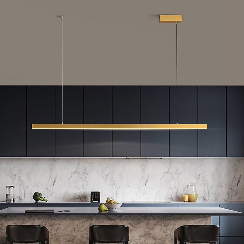 Metal Stick Suspended Lighting Fixture Simplicity LED Hanging Light for Dining Room Clearhalo 'Ceiling Lights' 'Island Lights' Lighting' 2467274