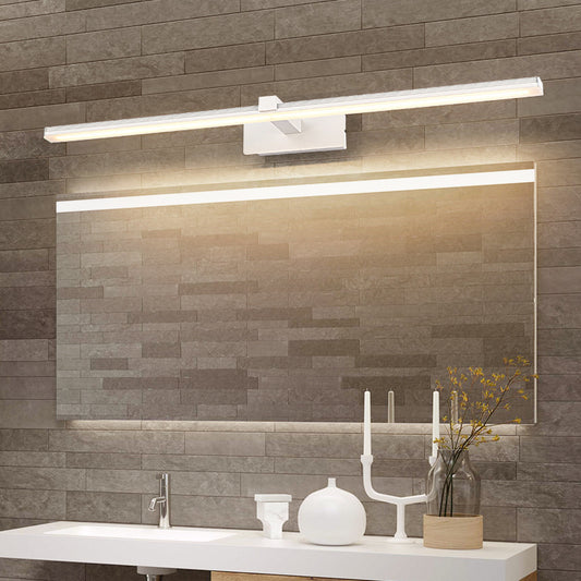 Stick Shape Bathroom Vanity Lighting Acrylic Minimalist LED Wall Mount Light Fixture White Clearhalo 'Modern wall lights' 'Modern' 'Vanity Lights' 'Wall Lights' Lighting' 2467338