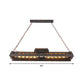 Triangular Metal Island Lighting Fixture Loft Style 1 Head Restaurant Billiard Lamp Clearhalo 'Ceiling Lights' 'Island Lights' Lighting' 2467393