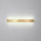 Aluminum Bar Shaped Flush Wall Sconce Minimalist Gold Plated LED Wall Light for Living Room Gold 47.5" White Clearhalo 'Cast Iron' 'Glass' 'Industrial' 'Modern wall lights' 'Modern' 'Tiffany' 'Traditional wall lights' 'Wall Lamps & Sconces' 'Wall Lights' Lighting' 2467527