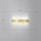 Aluminum Bar Shaped Flush Wall Sconce Minimalist Gold Plated LED Wall Light for Living Room Clearhalo 'Cast Iron' 'Glass' 'Industrial' 'Modern wall lights' 'Modern' 'Tiffany' 'Traditional wall lights' 'Wall Lamps & Sconces' 'Wall Lights' Lighting' 2467534