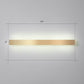Aluminum Bar Shaped Flush Wall Sconce Minimalist Gold Plated LED Wall Light for Living Room Clearhalo 'Cast Iron' 'Glass' 'Industrial' 'Modern wall lights' 'Modern' 'Tiffany' 'Traditional wall lights' 'Wall Lamps & Sconces' 'Wall Lights' Lighting' 2467540