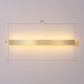Aluminum Bar Shaped Flush Wall Sconce Minimalist Gold Plated LED Wall Light for Living Room Clearhalo 'Cast Iron' 'Glass' 'Industrial' 'Modern wall lights' 'Modern' 'Tiffany' 'Traditional wall lights' 'Wall Lamps & Sconces' 'Wall Lights' Lighting' 2467541