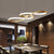 Metal Musical Note Island Light Minimalist LED Hanging Light Fixture for Dining Room Gold Clearhalo 'Ceiling Lights' 'Island Lights' Lighting' 2467587