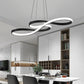 Musical Notation Restaurant Hanging Lamp Metallic Minimalistic LED Island Light Fixture Clearhalo 'Ceiling Lights' 'Island Lights' Lighting' 2467594