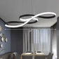 Musical Notation Restaurant Hanging Lamp Metallic Minimalistic LED Island Light Fixture Clearhalo 'Ceiling Lights' 'Island Lights' Lighting' 2467603