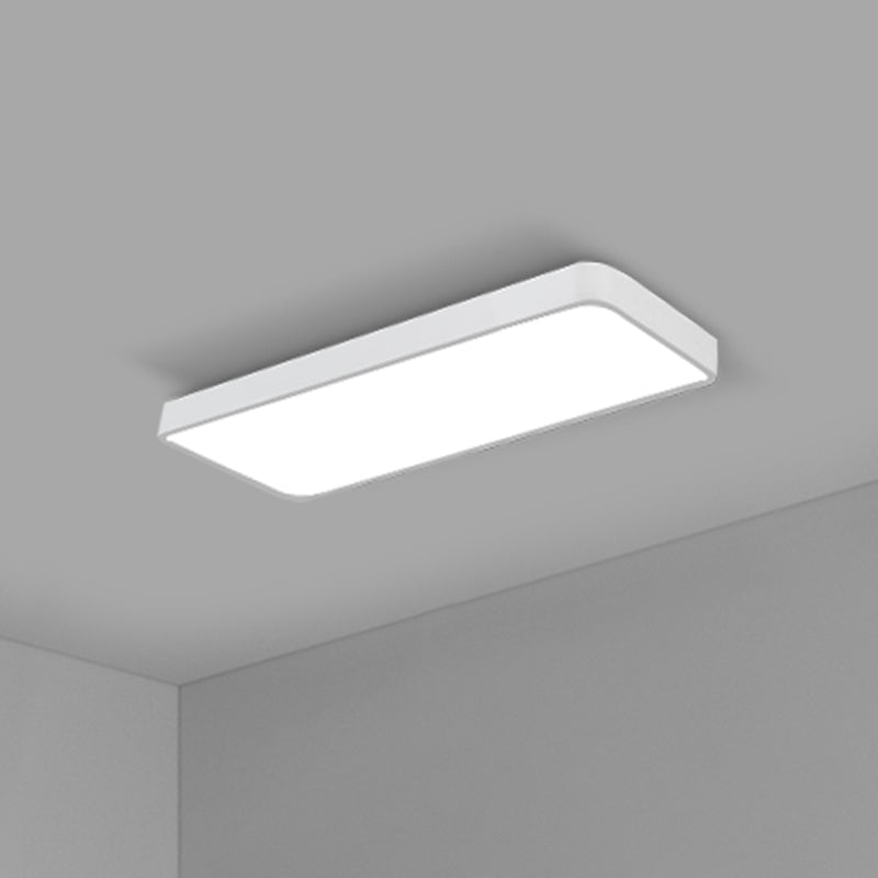 Office Ceiling Mounted Light Modern LED Flush Light with Rectangular Acrylic Shade White Large 35.5" Clearhalo 'Ceiling Lights' 'Close To Ceiling Lights' 'Close to ceiling' 'Flush mount' Lighting' 2467663