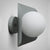 Metal Hexagonal Sconce Fixture Macaron Single Wall Mount Light with Ball Opaline Glass Shade Grey Clearhalo 'Wall Lamps & Sconces' 'Wall Lights' Lighting' 2467724
