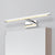 Modernist Linear Vanity Light Fixture Stainless Steel LED Bathroom Lighting in Nickel Nickel Clearhalo 'Cast Iron' 'Glass' 'Industrial' 'Modern wall lights' 'Modern' 'Tiffany' 'Traditional wall lights' 'Vanity Lights' 'Wall Lights' Lighting' 2467773