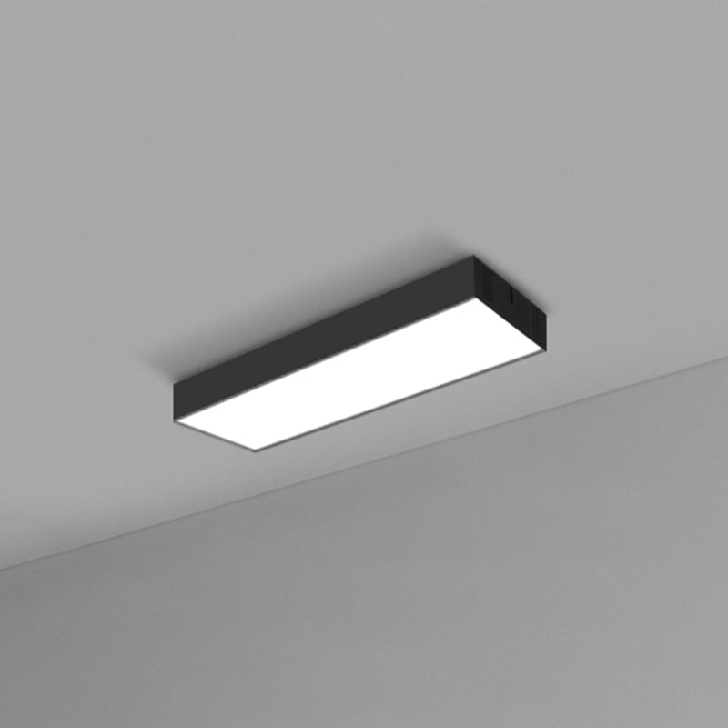 Rectangular Flush Mount Recessed Lighting Modern Aluminum Office ...