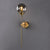 Brass Pencil Arm Wall Lamp Postmodern 1 Head Metal Sconce Light with Ball Glass Shade Smoke Gray Clearhalo 'Cast Iron' 'Glass' 'Industrial' 'Modern wall lights' 'Modern' 'Tiffany' 'Traditional wall lights' 'Wall Lamps & Sconces' 'Wall Lights' Lighting' 2467893