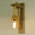 Single-Bulb Wall Lamp Rustic Open Bulb Roped Sconce Light Fixture with Bracket in Wood Wood Clearhalo 'Industrial wall lights' 'Industrial' 'Middle century wall lights' 'Tiffany' 'Wall Lamps & Sconces' 'Wall Lights' Lighting' 2468022