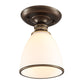 Small Stairway Semi Flush Mount Light Vintage Meal 1 Head Close to Ceiling Light Clearhalo 'Ceiling Lights' 'Close To Ceiling Lights' 'Close to ceiling' 'Semi-flushmount' Lighting' 2468074