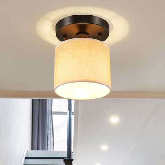Small Stairway Semi Flush Mount Light Vintage Meal 1 Head Close to Ceiling Light Clearhalo 'Ceiling Lights' 'Close To Ceiling Lights' 'Close to ceiling' 'Semi-flushmount' Lighting' 2468083