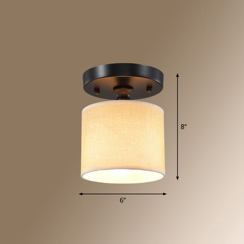 Small Stairway Semi Flush Mount Light Vintage Meal 1 Head Close to Ceiling Light Clearhalo 'Ceiling Lights' 'Close To Ceiling Lights' 'Close to ceiling' 'Semi-flushmount' Lighting' 2468087