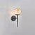 Living Room LED Sconce Lamp Nordic Starry Wall Light Fixture with Ball Glass Shade Black Stained Glass Clearhalo 'Cast Iron' 'Glass' 'Industrial' 'Modern wall lights' 'Modern' 'Tiffany' 'Traditional wall lights' 'Wall Lamps & Sconces' 'Wall Lights' Lighting' 2468297