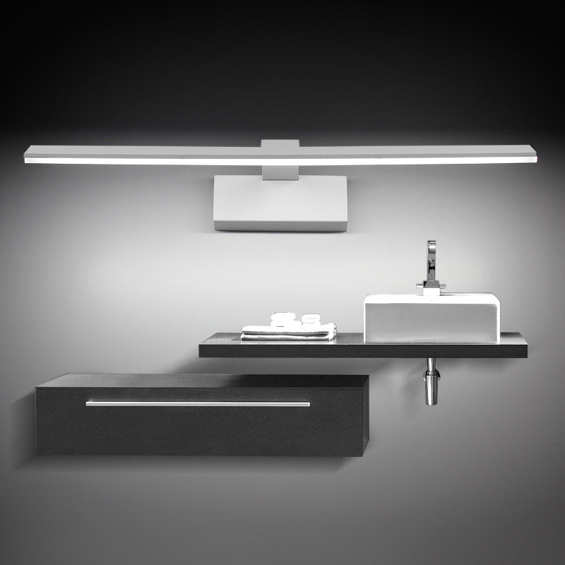 Bar Shaped Bath LED Mirror Light Acrylic Minimalistic Vanity Wall Lighting Fixture Clearhalo 'Modern wall lights' 'Modern' 'Vanity Lights' 'Wall Lights' Lighting' 2468311