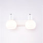 Dome Bath Vanity Light Fixture Minimalistic Satin Opal Glass Wall Mounted Lighting 2.0 White Clearhalo 'Vanity Lights' 'Wall Lights' Lighting' 2468323