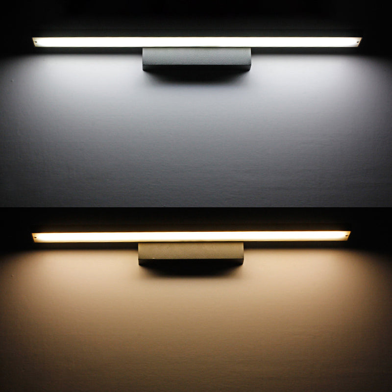 Modern Rectangular LED Wall Light Sconce Aluminum Bathroom Vanity Lighting Ideas Clearhalo 'Modern wall lights' 'Modern' 'Vanity Lights' 'Wall Lights' Lighting' 2468389