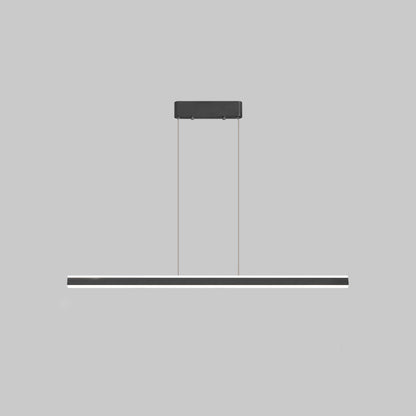 Triangular Pole Shaped Island Light Simple Aluminum LED Hanging Lamp for Restaurant Black Clearhalo 'Ceiling Lights' 'Island Lights' Lighting' 2468426