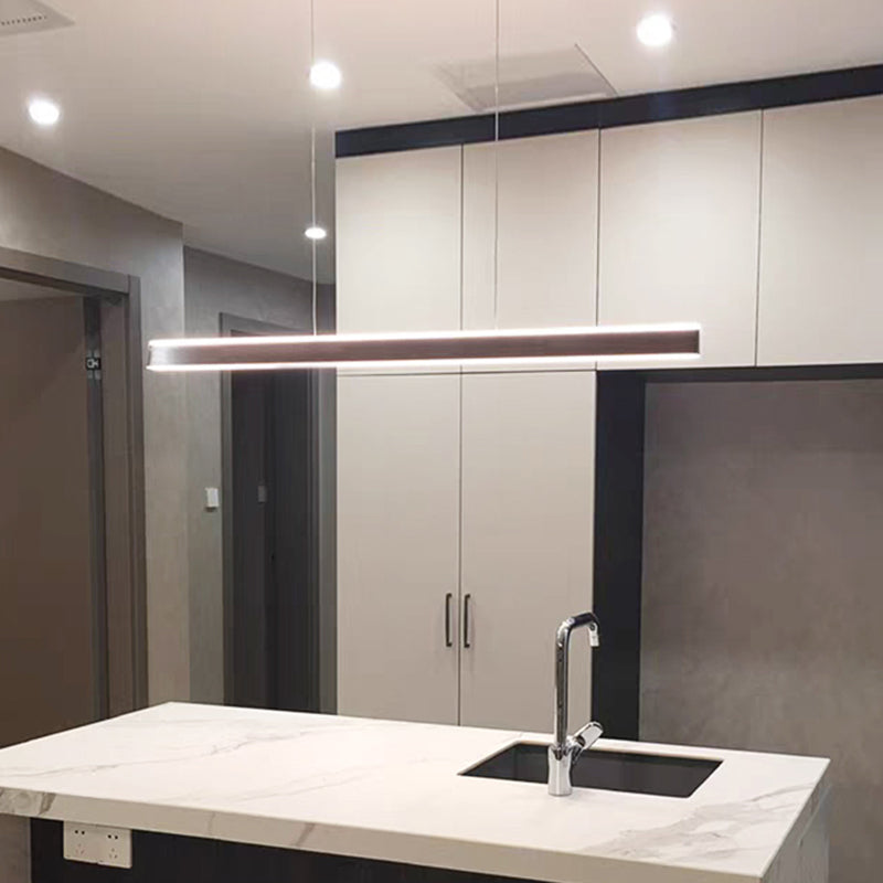 Triangular Pole Shaped Island Light Simple Aluminum LED Hanging Lamp for Restaurant Clearhalo 'Ceiling Lights' 'Island Lights' Lighting' 2468428