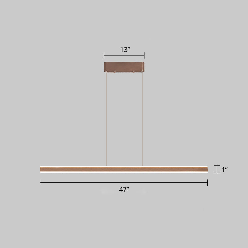 Triangular Pole Shaped Island Light Simple Aluminum LED Hanging Lamp for Restaurant Clearhalo 'Ceiling Lights' 'Island Lights' Lighting' 2468442