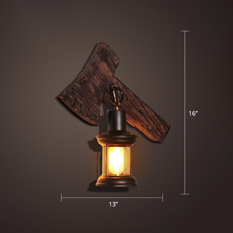 Nautical Geometrical Wall Lamp Wooden Wall Mount Lighting Fixture for Living Room Clearhalo 'Industrial wall lights' 'Industrial' 'Middle century wall lights' 'Rustic wall lights' 'Tiffany' 'Wall Lamps & Sconces' 'Wall Lights' Lighting' 2468624