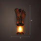 Nautical Geometrical Wall Lamp Wooden Wall Mount Lighting Fixture for Living Room Clearhalo 'Industrial wall lights' 'Industrial' 'Middle century wall lights' 'Rustic wall lights' 'Tiffany' 'Wall Lamps & Sconces' 'Wall Lights' Lighting' 2468634