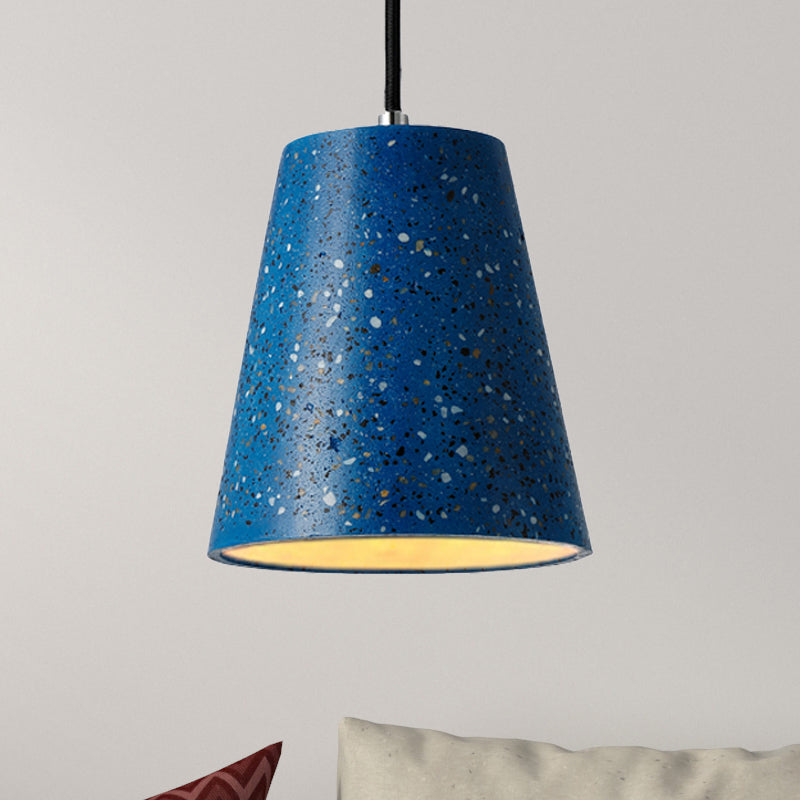 Concrete Cone Pendant Lighting Simplicity 1 Light Black/White/Brown ...