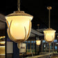 3 Lights Resin Hanging Lamp Country White Cup Shaped Restaurant Cluster Pendant with Elk Pattern Clearhalo 'Ceiling Lights' 'Chandeliers' Lighting' options 247393