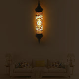 Vintage Cylinder Hanging Light Red/Orange/Blue Glass 1/3 Heads Suspension Light for Restaurant Orange 1 Clearhalo 'Ceiling Lights' 'Glass shade' 'Glass' 'Pendant Lights' 'Pendants' Lighting' 247649