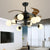 4-Blade Sputnik Ceiling Fan Lamp Modern Opal Glass Living Room Semi Flush Light in Black with Remote 8.0 Black Remote Clearhalo 'Ceiling Fans with Lights' 'Ceiling Fans' 'Modern Ceiling Fans' 'Modern' Lighting' 2477518