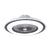 23.5" Wide Round Kids Bedroom Semi Flush Light Acrylic LED Macaron Ceiling Fan Light with 5-Blade and Remote Dark Coffee Remote Clearhalo 'Ceiling Fans with Lights' 'Ceiling Fans' 'Kids Ceiling Fans' 'Kids' Lighting' 2477844