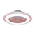 23.5" Wide Round Kids Bedroom Semi Flush Light Acrylic LED Macaron Ceiling Fan Light with 5-Blade and Remote Pink Remote Clearhalo 'Ceiling Fans with Lights' 'Ceiling Fans' 'Kids Ceiling Fans' 'Kids' Lighting' 2477846