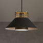 Nordic Style Conic Pendant Ceiling Light 9"/12" Dia 1 Light Metal Suspension Light in Black/White for Living Room Black Clearhalo 'Ceiling Lights' 'Modern Pendants' 'Modern' 'Pendant Lights' 'Pendants' Lighting' 247786