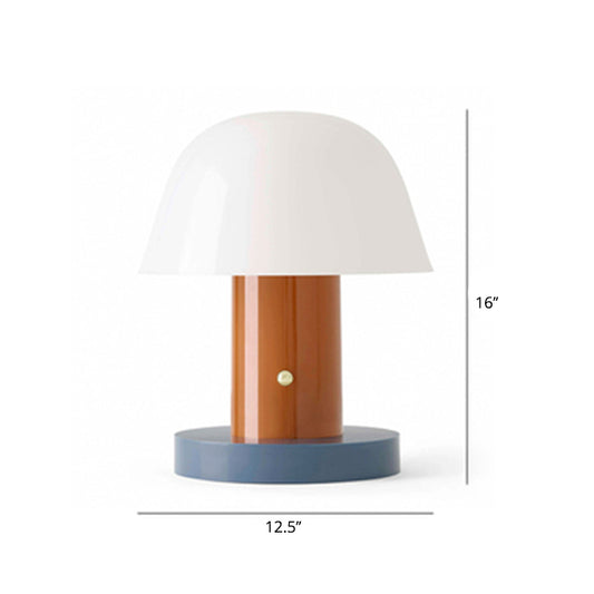 Designer Mushroom Shaped Night Table Light Metal 2-Light Living Room Accent Lamp Clearhalo 'Lamps' 'Table Lamps' Lighting' 2478164