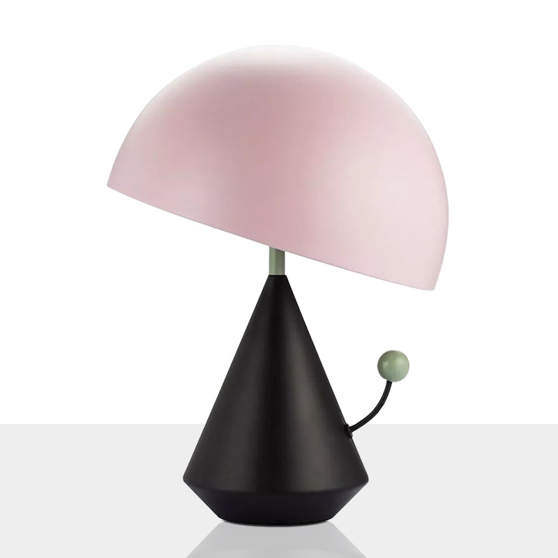 Mushroom Table Lamp Designer Style Metal 1-Bulb Bedroom Night Light with Touch Knob Clearhalo 'Lamps' 'Table Lamps' Lighting' 2478171