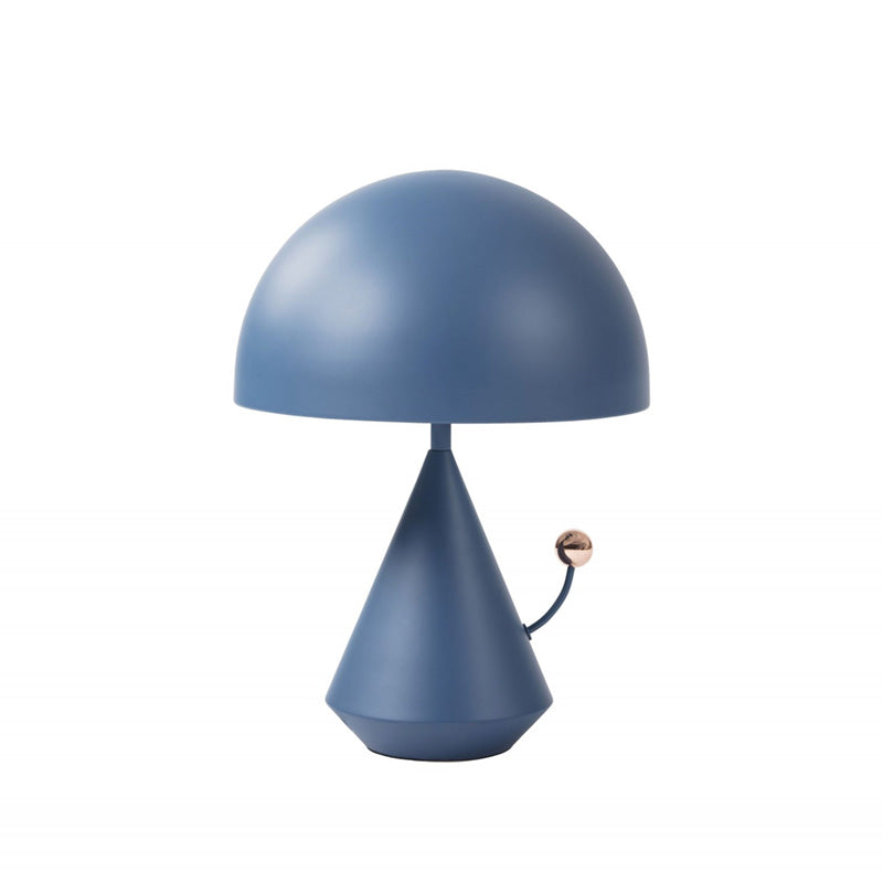 Mushroom Table Lamp Designer Style Metal 1-Bulb Bedroom Night Light with Touch Knob Clearhalo 'Lamps' 'Table Lamps' Lighting' 2478173