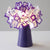 Origami Flower Metal Night Lamp Decorative LED Accent Table Light for Living Room Purple Clearhalo 'Lamps' 'Table Lamps' Lighting' 2478181