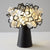 Origami Flower Metal Night Lamp Decorative LED Accent Table Light for Living Room Black Clearhalo 'Lamps' 'Table Lamps' Lighting' 2478185