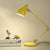Iron Bell Shaped Table Lamp Industrial Single Study Room Desk Light with Swing Arm Yellow Clearhalo 'Lamps' 'Table Lamps' Lighting' 2478221