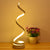 Acrylic Curve Night Light Stylish Minimalist LED Accent Table Lamp for Living Room Gold Linear Clearhalo 'Lamps' 'Table Lamps' Lighting' 2478241