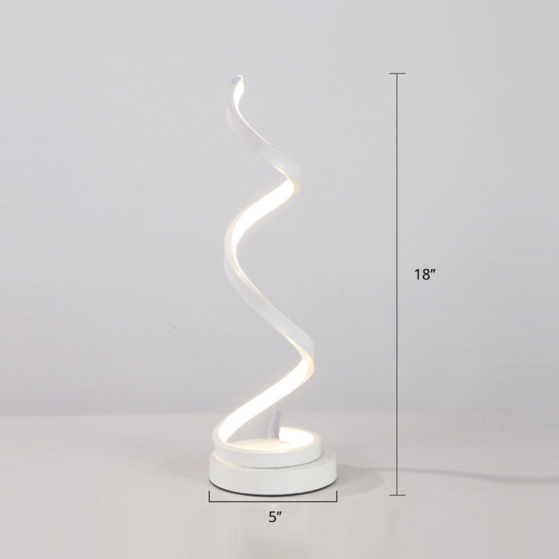 Aluminum Line Art Night Lighting Minimalism LED Accent Table Light for Living Room Clearhalo 'Lamps' 'Table Lamps' Lighting' 2478323