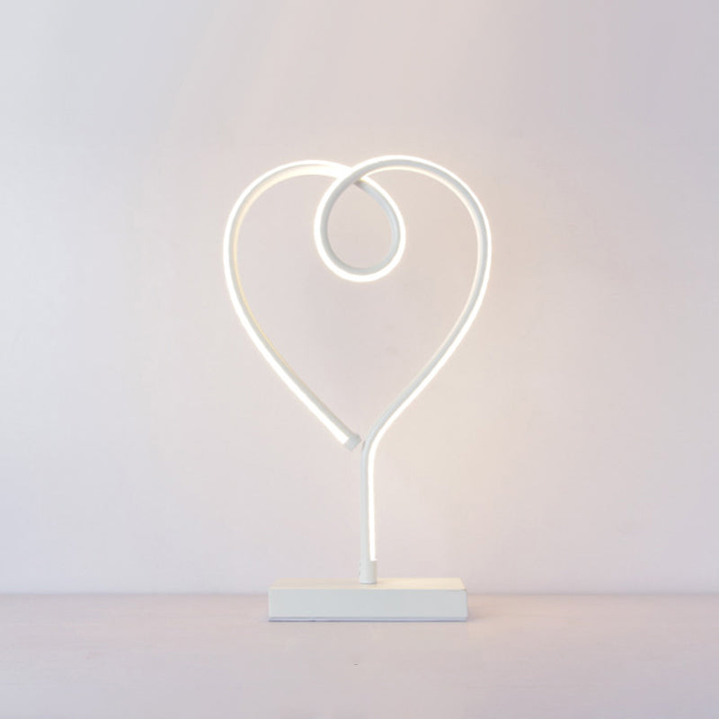 Aluminum Line Art Night Lighting Minimalism LED Accent Table Light for Living Room Clearhalo 'Lamps' 'Table Lamps' Lighting' 2478330